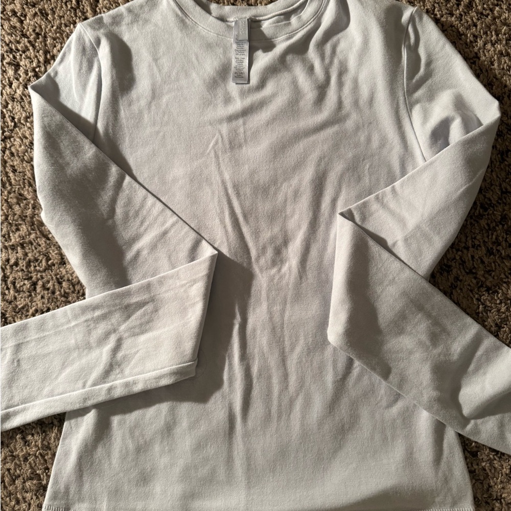 Skims cotton jersey long sleeves T-shirt - Picture 3 of 4